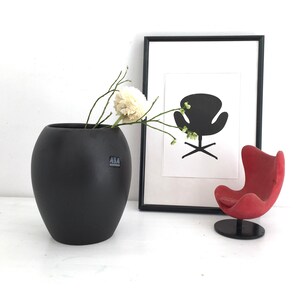 Vase ASA Vintage ASA 80er Jahre schwarz Blumenvase Memphis