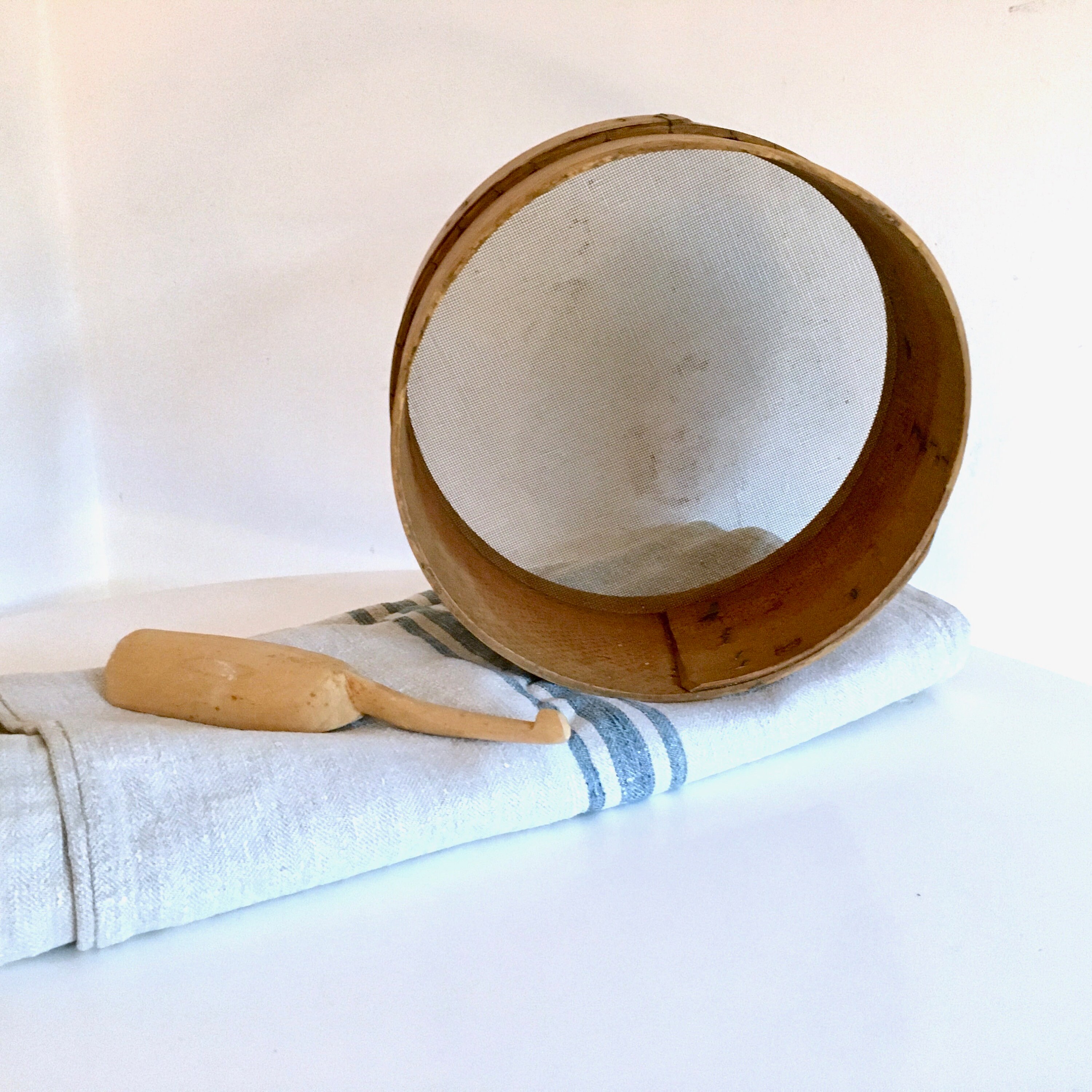 Tamiz de harina vintage patina antigua cocina molino harina | Etsy