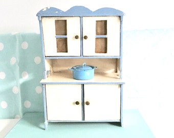 SALE!!Doll kitchen kitchen cabinet Germany 20-30s dollhouse doll kitchen cabinet vintage original paint