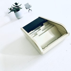 SALE! Karteibox  Helit  Brüssing 62180Visitenkarten Kasten/ Box Design Vintage 60er Jahre Büro Aufbewahrung  Kartei Papier  Buchstaben