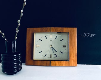 Mid Century Wall Clock Diehl Electronic Wood Vintage 60s Vintage Sixties Teak Beech