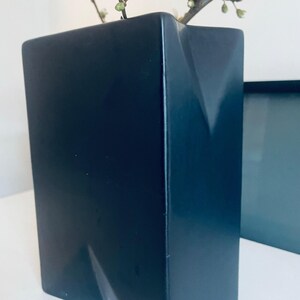 ASA Vase Vintage ASA 80er Jahre schwarz black Blumenvase postmodern Space Age