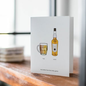 Scotch de houblon Carte de vœux Carte d’anniversaire C’est drôle . Pun - France Fête des Pères (en anglais) Sarcastique - France Humoristique