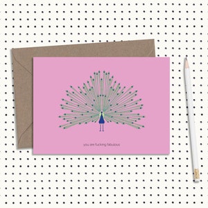 Fucking Fabulous - France Carte de vœux Carte d’anniversaire Drôle de carte Je vous remercie de l’ire du monde. Valentines - France Bien fait Fête des Mères