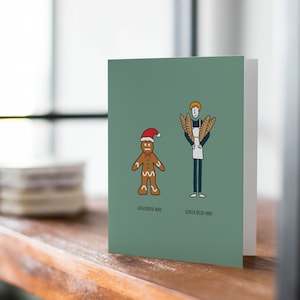 Pain d'| d’homme au gingembre | de cartes de Noël | de cartes de vœux Drôle de carte | Carte de jeu de mots
