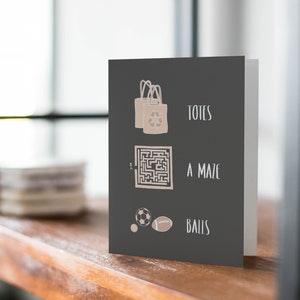 Totes A Maze Balls - France | Carte de vœux | Carte d’anniversaire | Douche de bébé | Félicitations | Mariage | Anniversaire | Carte de remerciement