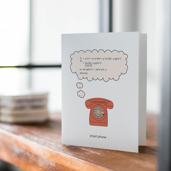 Smart Phone | Greeting Card | Funny Card | Pun | Nerd | Well Done