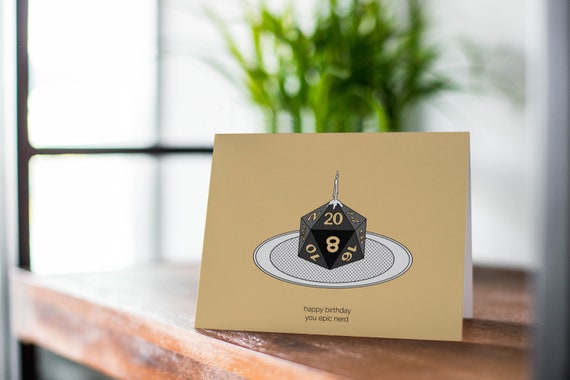 Epic Nerd | DnD Card | RPG | Birthday Card | Greeting Card | Funny Card | Nerdy | Geek