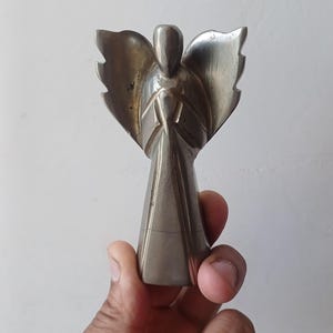 Pyrite Angels, Angels Figurine, Gemstone Angel, Home Decor, Handmade Angels For Good Luck Decoration & Gifts, Carved Angel, Support Gift