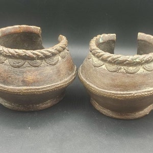 Pair of Bronze Anklets for Women Kasena – Ghana