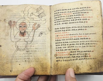 Ancient 19th century Ethiopian liturgical manuscript in Ge’ez on parchment – high end collector’s piece