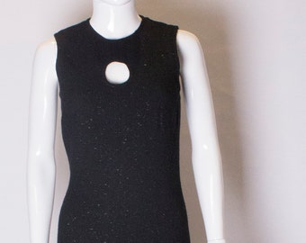 A Vintage 1980s black Tomasz Starzewski Party Dress