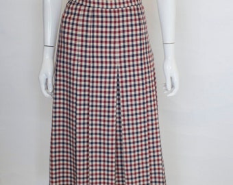 A Vintage 1970s Acquascutum Check Skirt