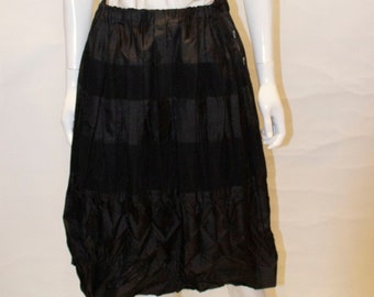 A Vintage 1990s Issey Miyake Black Skirt