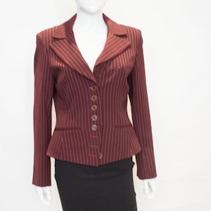 A Vintage 1980s Sophie Sitbon Paris Pinstripe Jacket