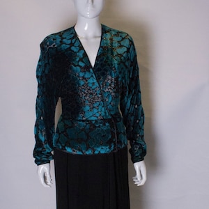 A Vintage 1980s Janice Wainwright velvet Cocktail Dress