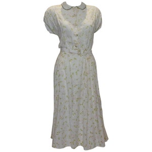 A Vintage 1950s Summer Cotton Dress by Nelly Don image 1