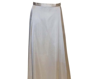 A Vintage 1960s Dove Grey Satin Long evening Skirt