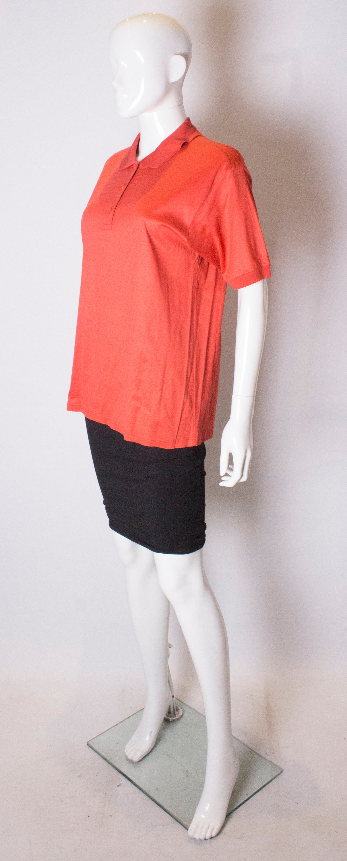 A Vintage 1990s Orange Celine Polo Shirt - Etsy
