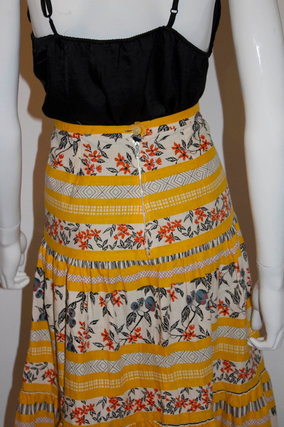Vintage Summer Tiered Skirt - image 7