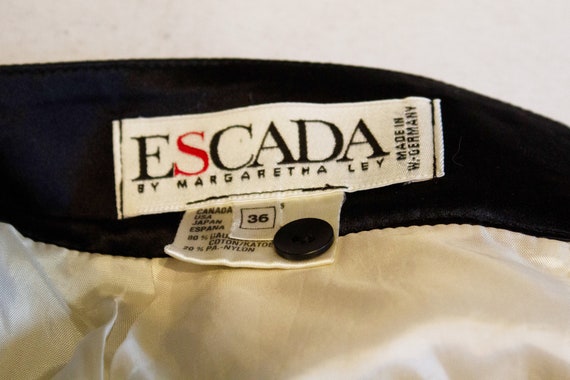 Vintage Escada Black Lace Top and Skirt - image 2