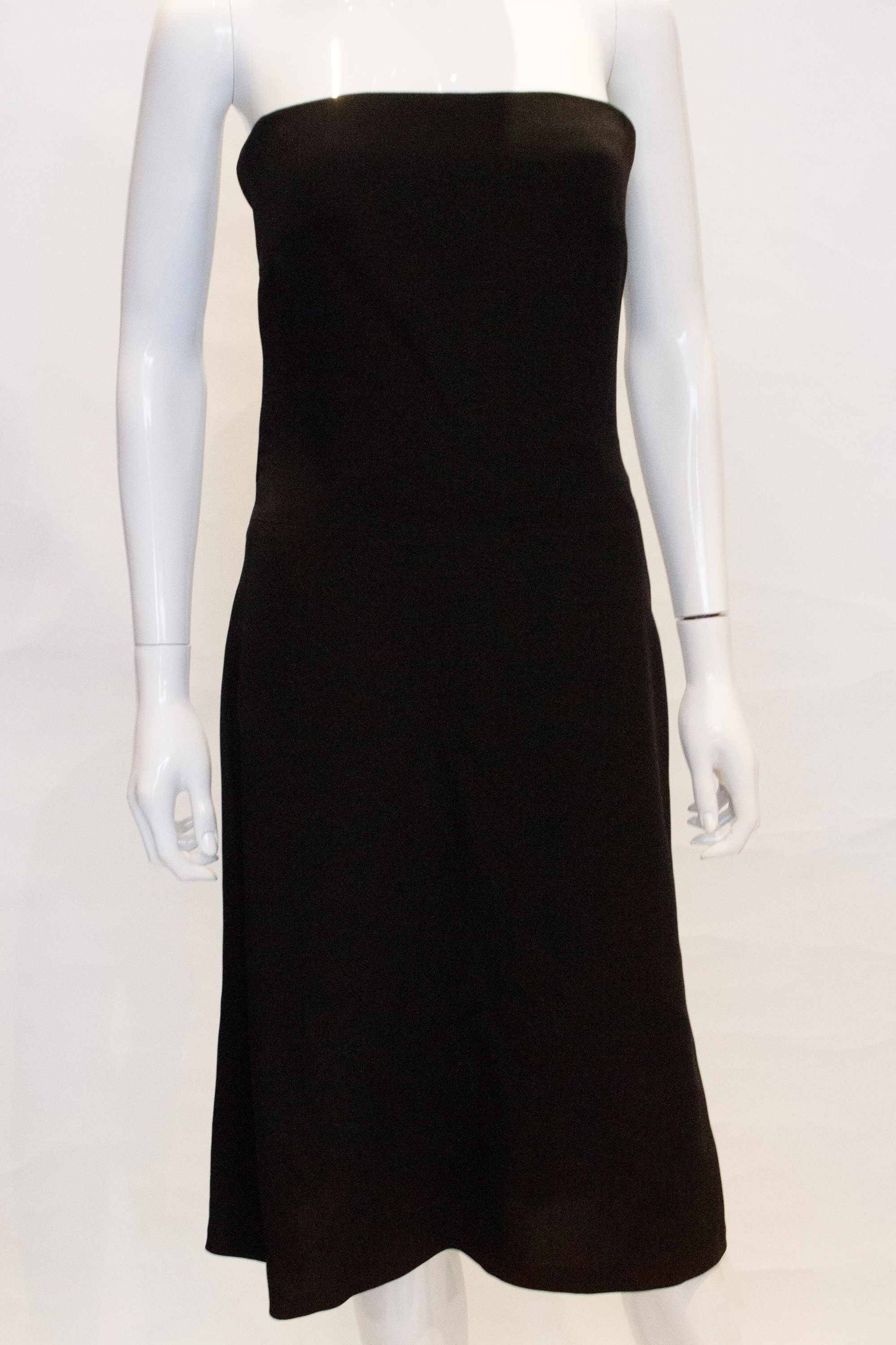 amanda wakeley cocktail dress Amanda Wakeley Black Strapless Cocktail Dress For Sale at 1stDibs