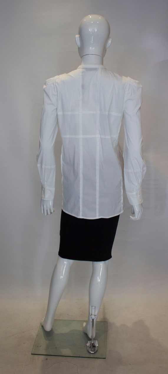 White Cotton Shirt by Yves Saint Laurent Rive Gau… - image 7