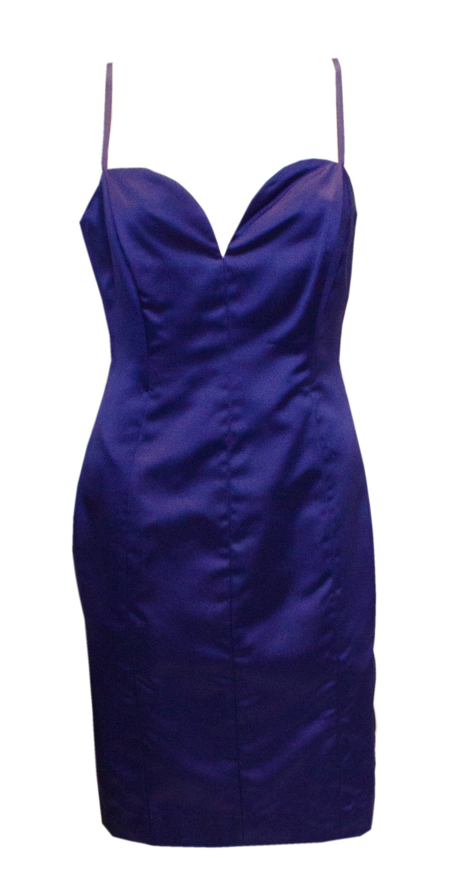 Vintage Yves Saint Laurent Blue Cocktail Dress - Etsy