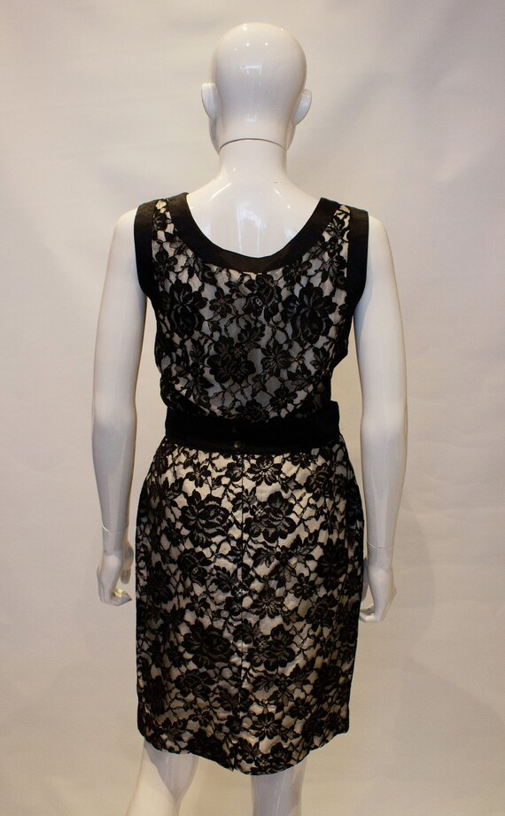 Vintage Escada Black Lace Top and Skirt - image 4