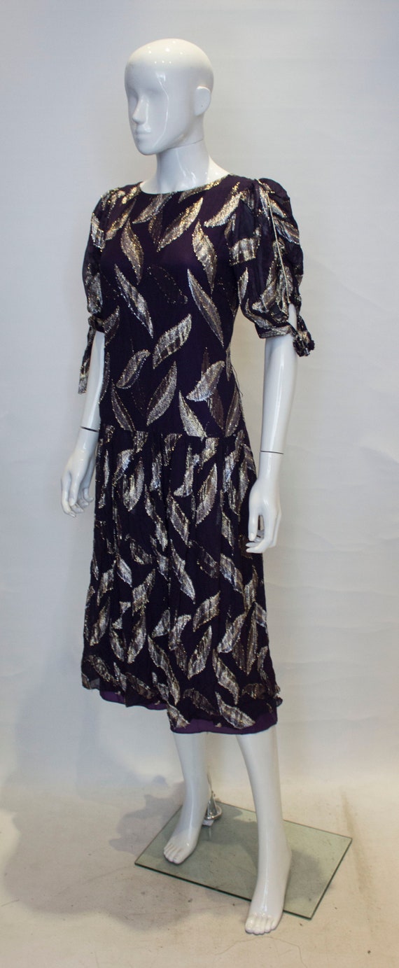 a vintage 1980s purple party dress by radley - image 3