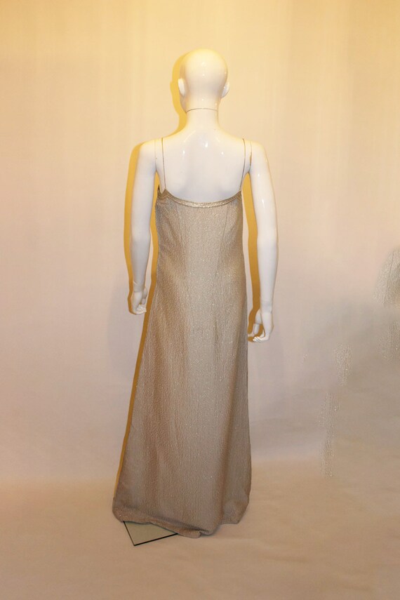 Calvin klein top silver gown