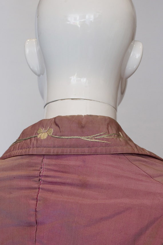 Vintage Dusty Lilac Silk JAcket - image 3