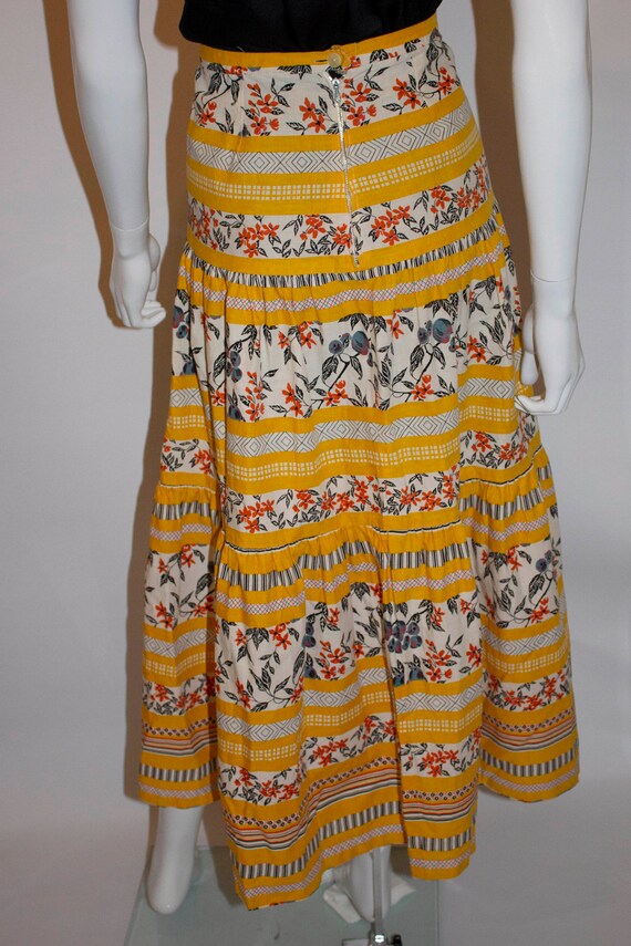 Vintage Summer Tiered Skirt - image 8