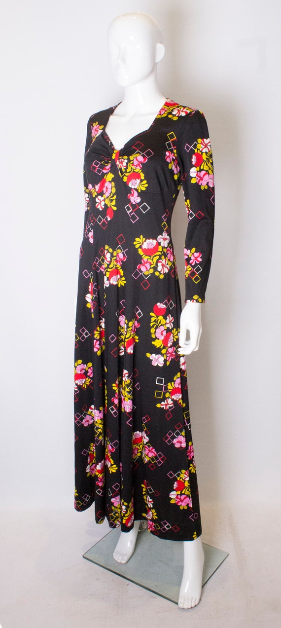 A Vintage 1970s Floral print Gown - image 3