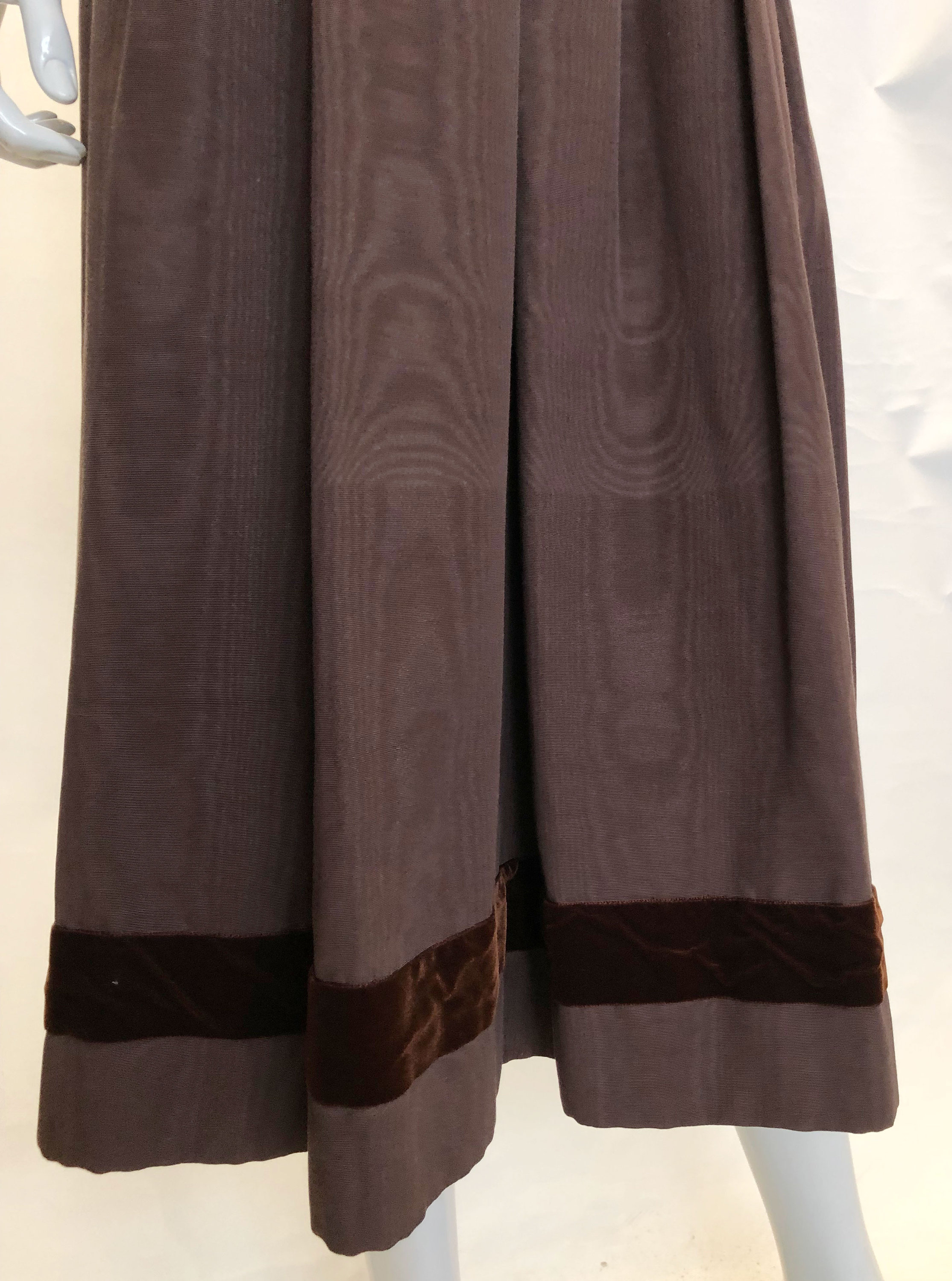 A Vintage 1970s Brown YSL Rive Gauche Skirt - Etsy