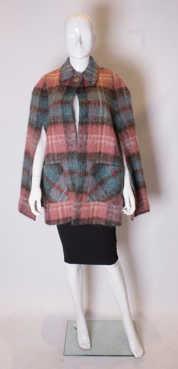 A Vintage 1970s Andrew Stewart Mohair Mix Cape