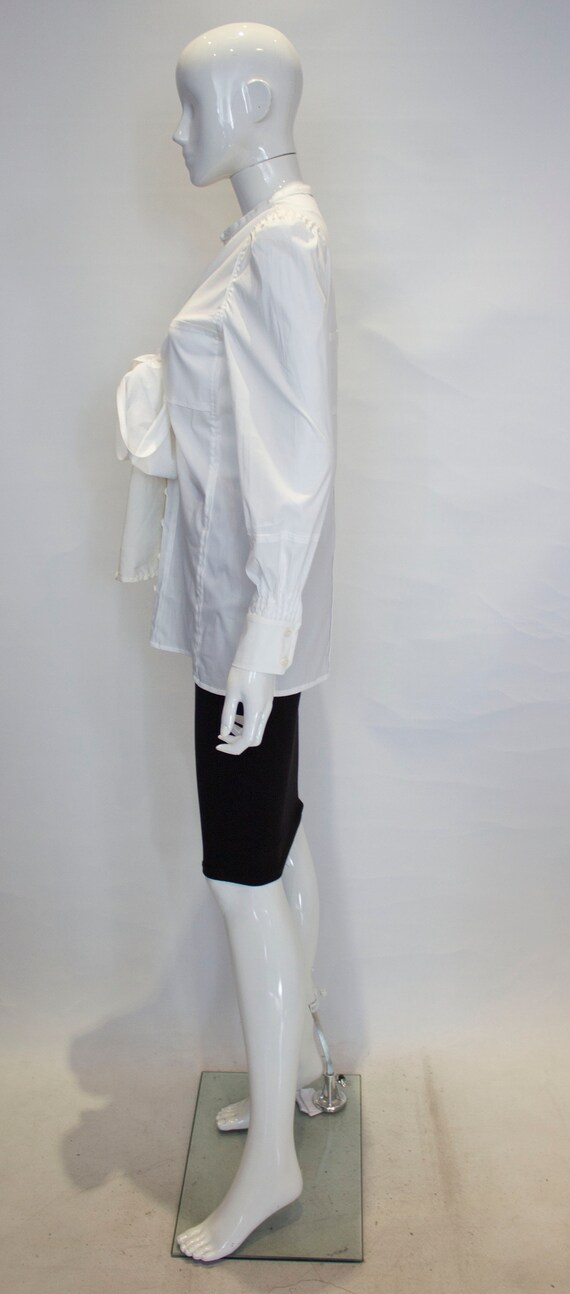 White Cotton Shirt by Yves Saint Laurent Rive Gau… - image 5