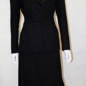 A Vintage 1940s Black Suit by Bradleys of Chepstow Place - Etsy