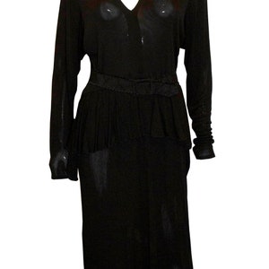 Vintage Janice Waintwright Black Dress