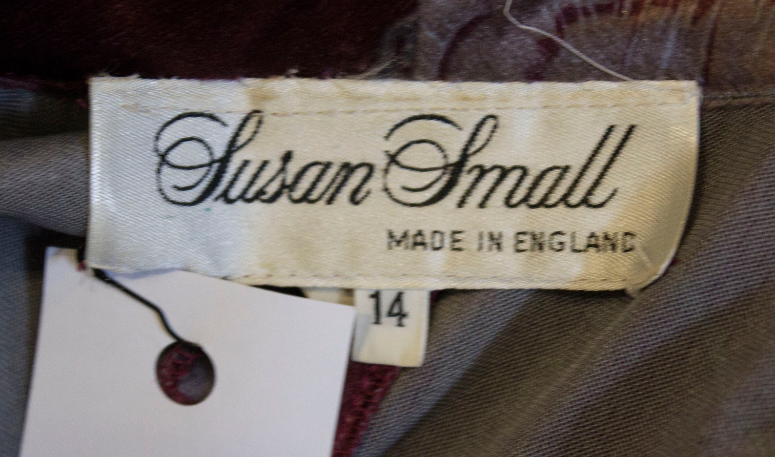 Susan Small A Vintage 1970s Susan Small Velvet Floral Day Dress - Etsy