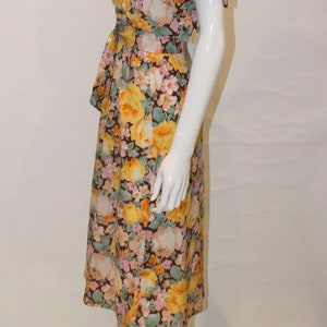 A Vintage 1940s floral printed summer Dress and Bolero image 5