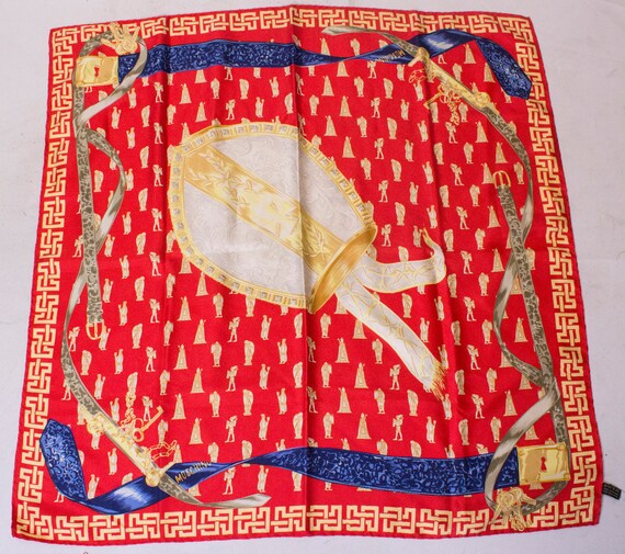 A Vintage 1990s Moschino Silk Scarf