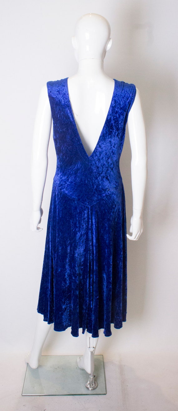 electric blue velvet dress A Vintage 1970s Party The Starlet is finished