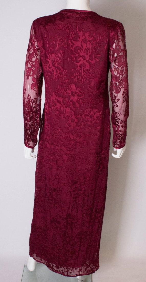 A Vintage devore Kaftan / Dress by Sara Sturgeon. - image 8