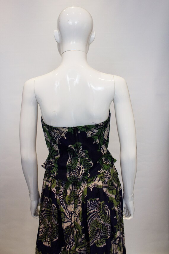 Vintage Batik Print Skirt and Top - image 5