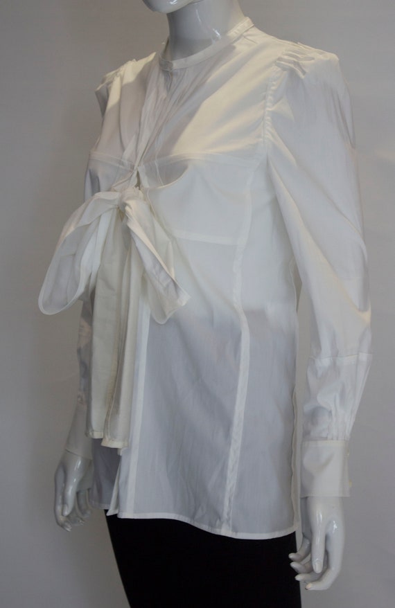 White Cotton Shirt by Yves Saint Laurent Rive Gau… - image 4