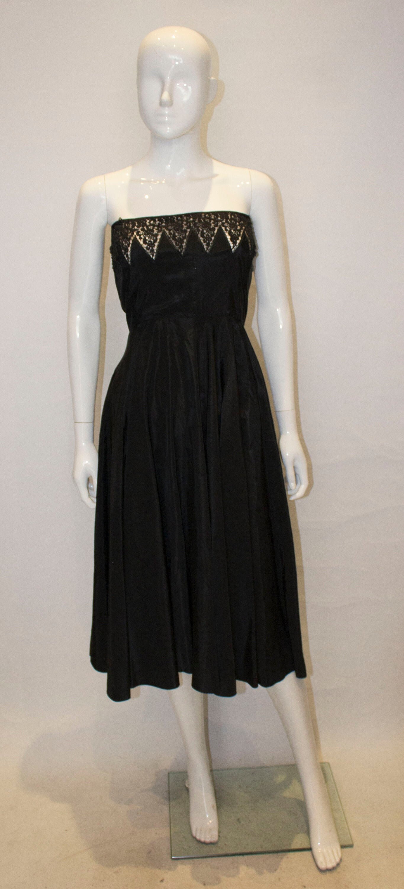 Image of A Vintage Back Strapless S Cocktail Dress