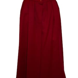 Vintage Christian Dior Red Wool Skirt