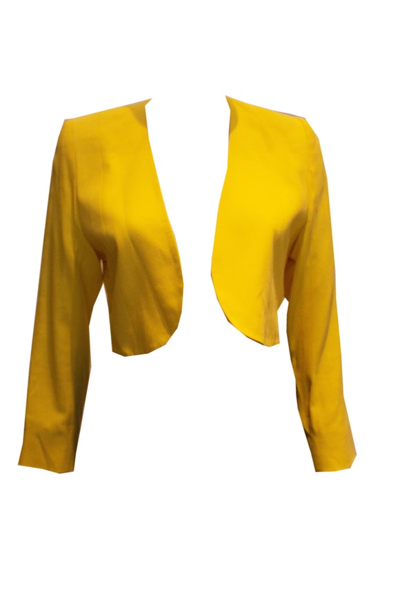Vintage Escada Yellow Crop Bolero