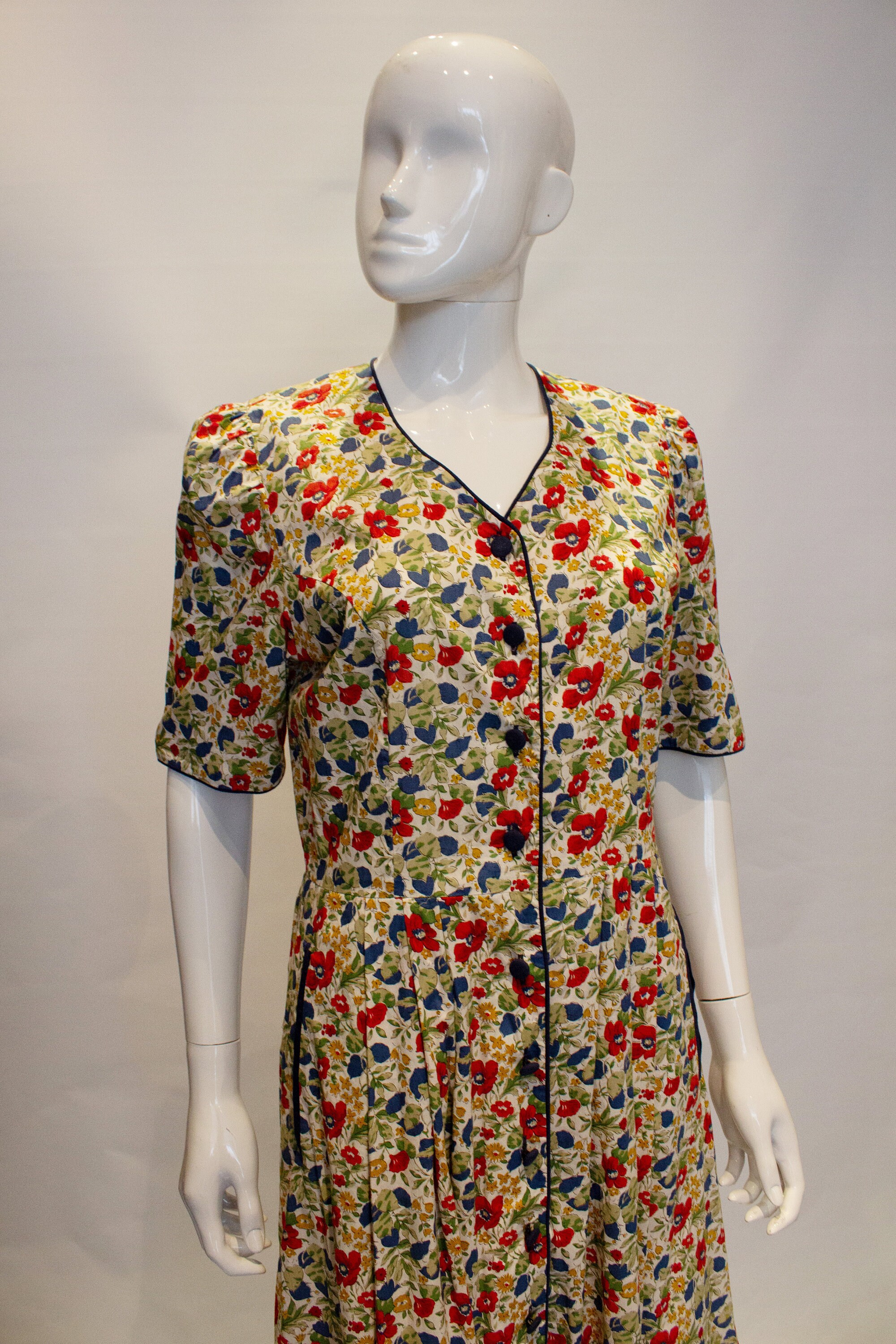 Vintage Liberty Print Cotton Dress | Etsy UK